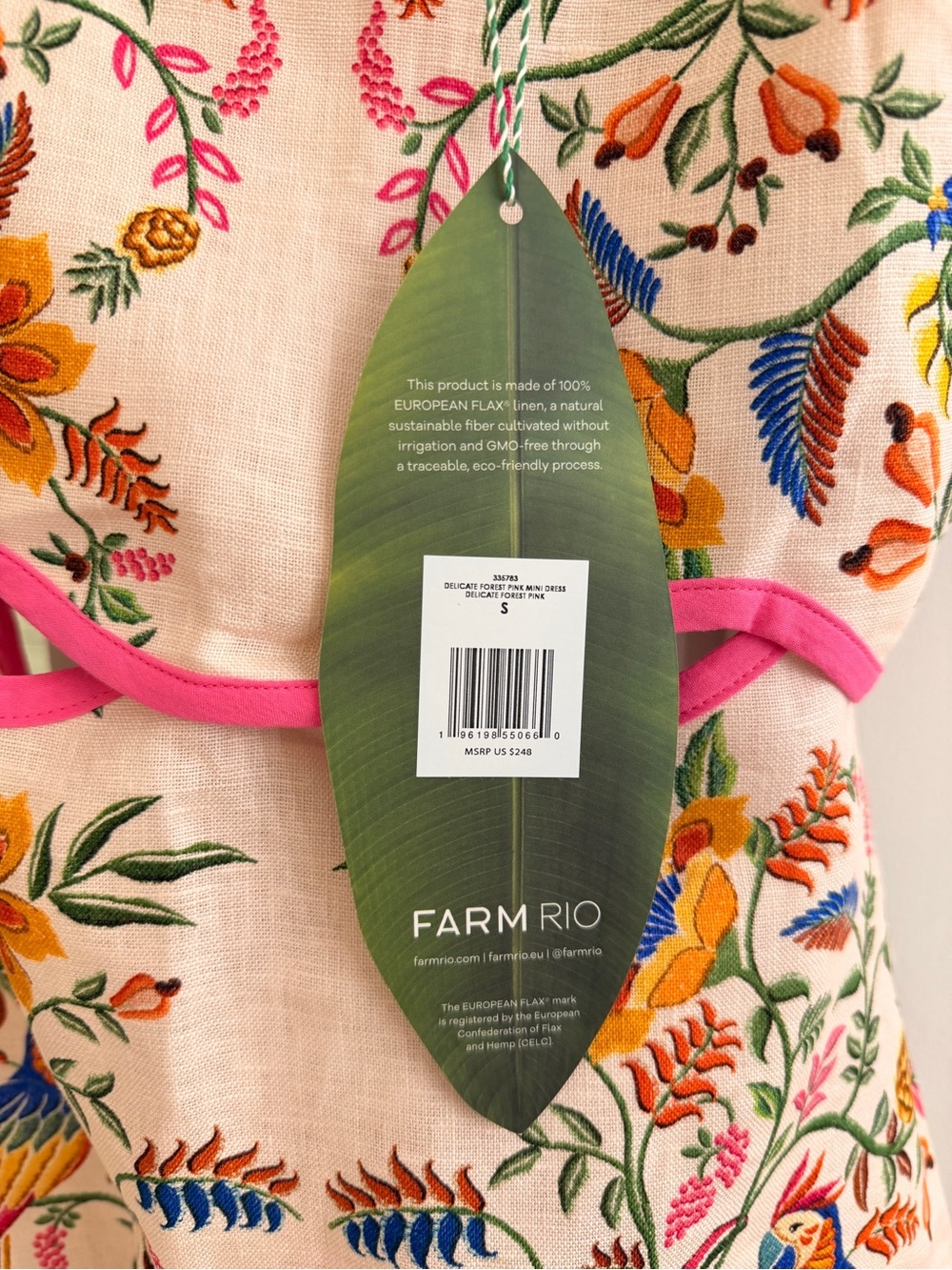 FARM Rio Floral Embroidered Mini Dress - Small - Never worn!!! - Picture 6 of 6